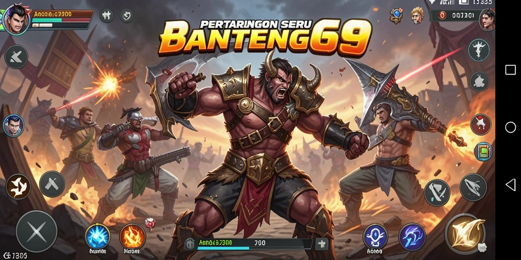 Tampilan seru dari gameplay BANTENG69 yang penuh aksi.