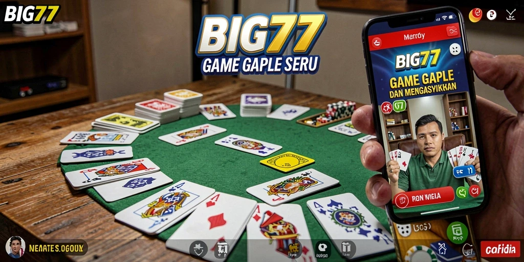 Tampilan gameplay Gaple yang seru dan interaktif.
