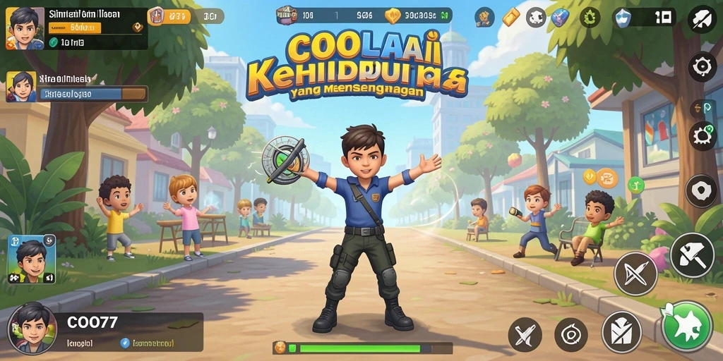 Gameplay COO77 yang menarik dengan interaksi karakter yang kompleks.