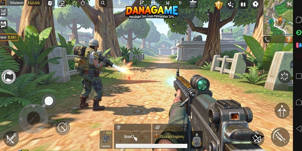 Tampilan mendebarkan dari gameplay <strong>DANAGAME</strong> yang penuh aksi.