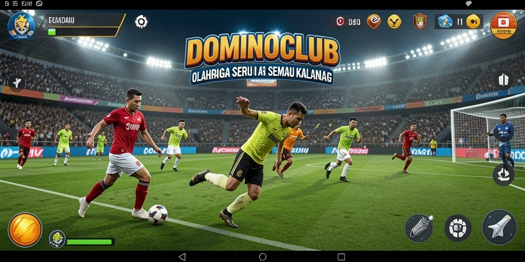 Screenshot menampilkan gameplay seru dalam pertandingan domino.