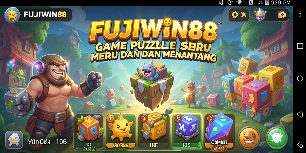 Screenshot utama FUJIWIN88 menunjukkan gameplay Puzzle yang menantang dan interaktif.