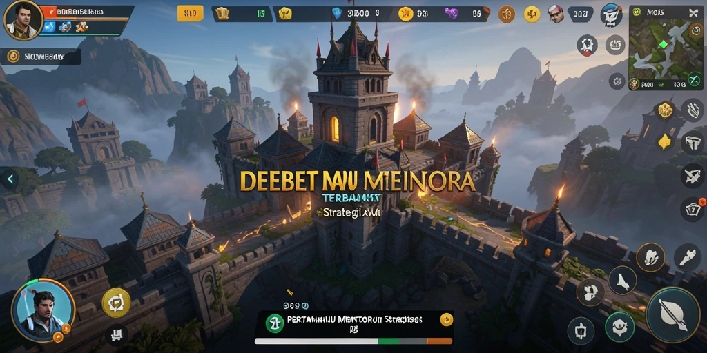 Screenshot utama IDEBET menampilkan aksi seru dalam gameplay Tower Defense.