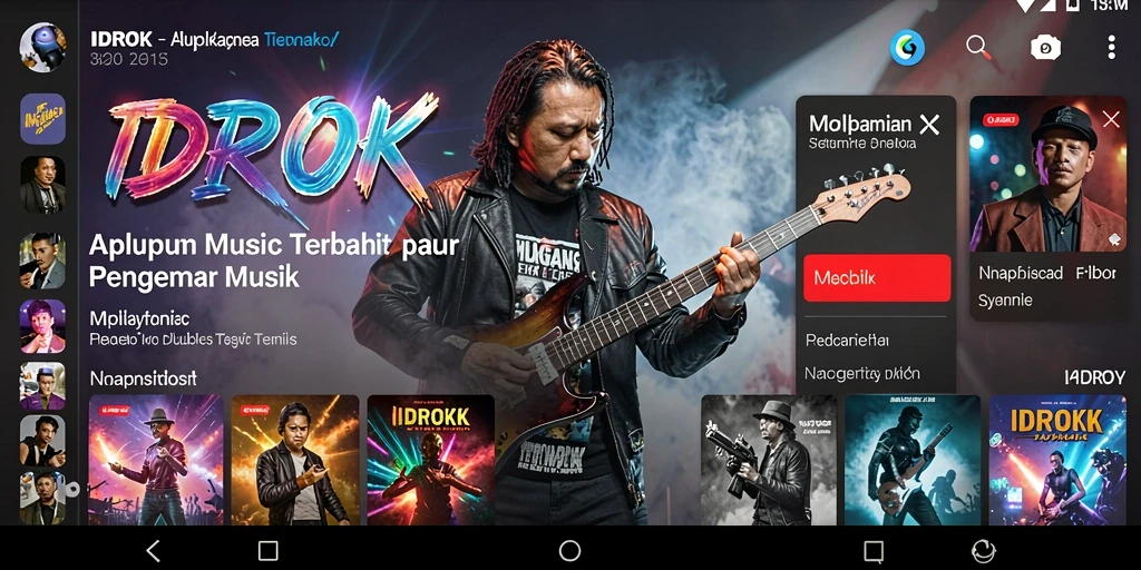 Tampilan gameplay IDROK yang seru dengan berbagai tantangan musik.
