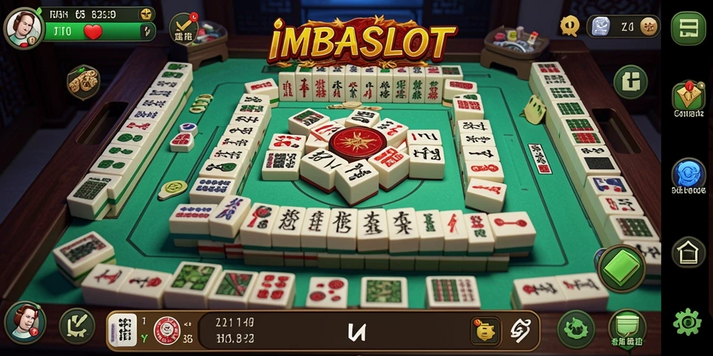 Tampilan gameplay menarik dari IMBASLOT dengan berbagai level Mahjong.
