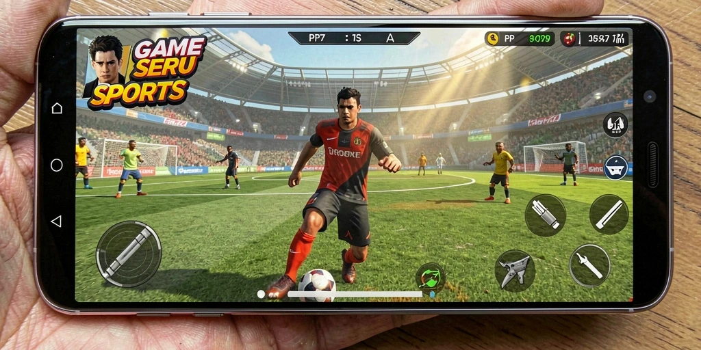 Screenshot gameplay PP7 yang menampilkan aksi seru dalam olahraga.