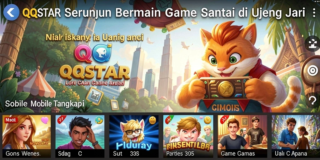 Tampilan gameplay QQSTAR yang seru dan menarik.