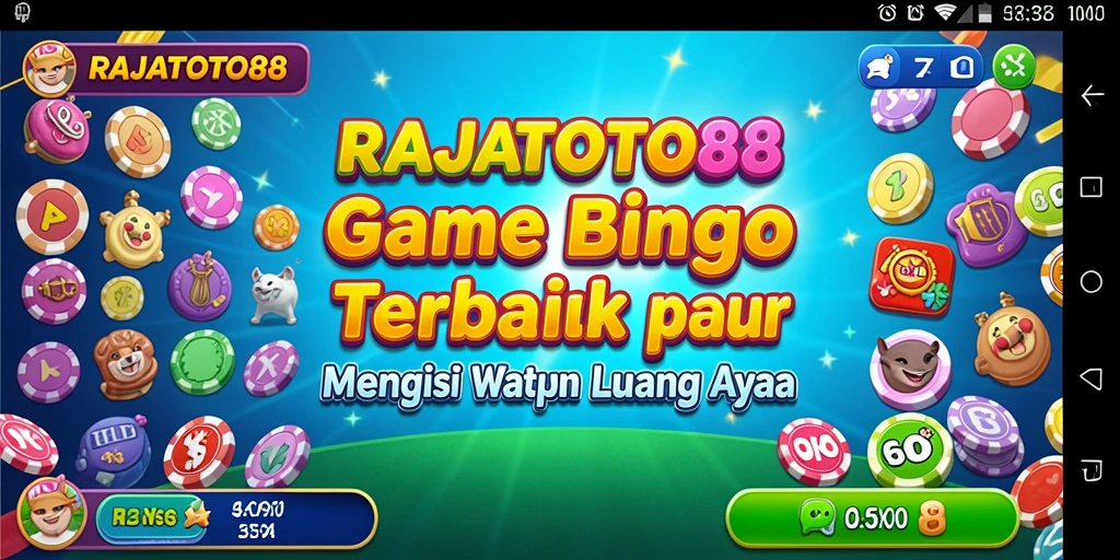 Screenshot gameplay RAJATOTO88 yang menampilkan suasana seru Bingo.