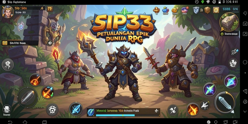Screenshot SIP33 menampilkan aksi seru dalam gameplay RPG.