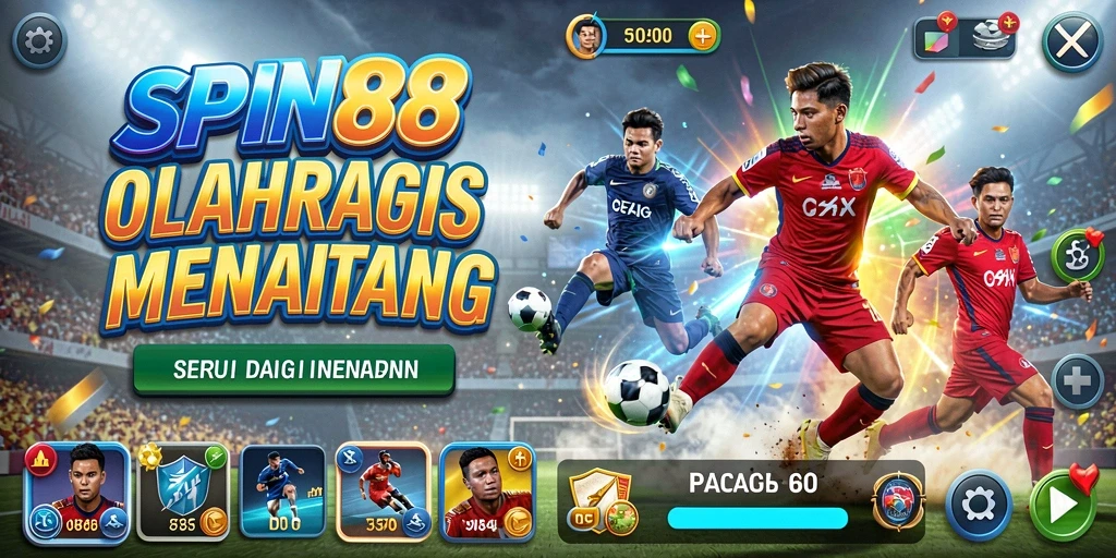 Tangkapan layar SPIN88 menampilkan aktivitas olahraga yang seru dan kompetitif.