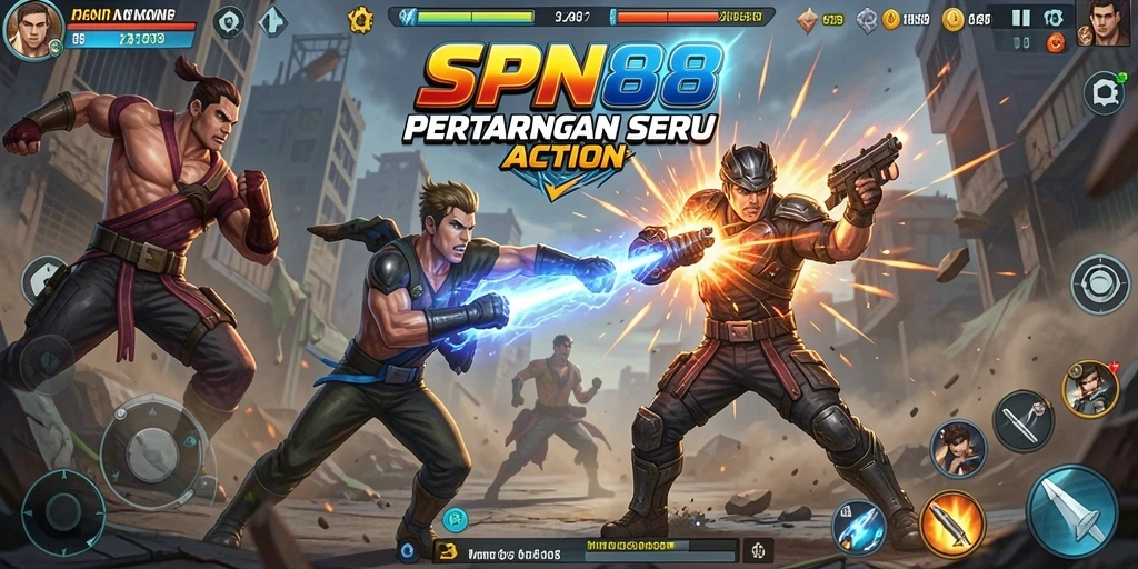Screenshot gameplay SPN88 menampilkan aksi seru dalam pertempuran.