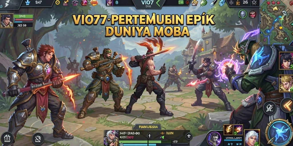 Gameplay MOBA yang mendebarkan di VIO77.
