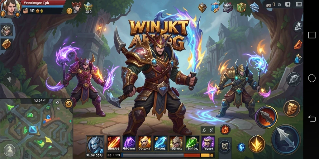 Screenshot penuh aksi dari gameplay menarik WINJKT.