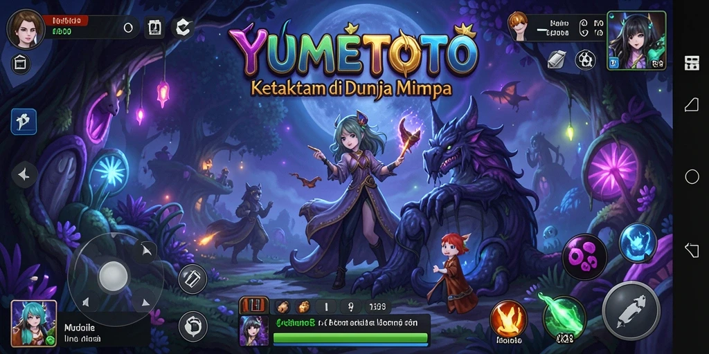 Tangkapan layar gameplay YUMETOTO dengan suasana mencekam.